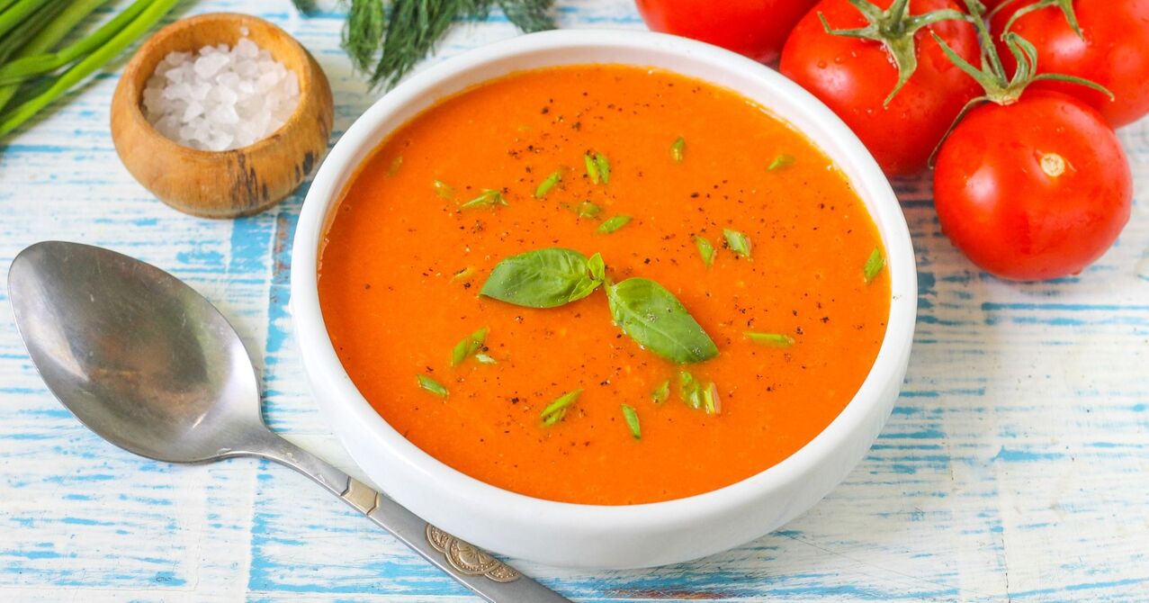 Tomato soup puree on diet favorites